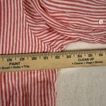 Ralph Lauren Lauren Womens Linen Button Up Shirt XL Striped Red Beachy Coastal Photo 6