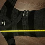 Guess  Sweater Womens Med Black
Grey Stripe Shawl Collar Buckle
Detail Cotton Photo 7