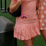 Orange Gingham Dress Photo 0