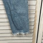 Free People  Distressed Button Fly Straight Leg Jeans Light Wash-27 Photo 3