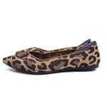 Rothy's The Point Brown & Tan Leopard Animal Print Flats Shoes Size 9 Photo 2