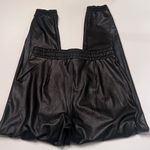 Spanx  Leather-Like Faux Leather Jogger‎ Pants Joggers in Noir Black Size Medium Photo 11