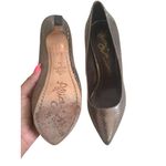 Alice + Olivia  Silver Leather Platform Heels Size 10 / 40 Photo 10