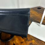 Salvatore Ferragamo Vara Vintage Shoulder Bag Navy Blue Leather Photo 6