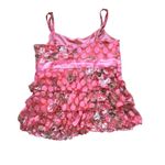 Y2K vtg. Coquette‎ Polka Dot Pink Bow INC Ruffle Barbie Top Medium. Photo 6