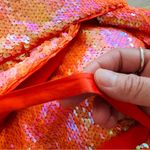 Song of Style cross back orange sequin midi dress NWT Size XS Photo 13