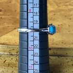 Genuine Sleeping Beauty Turquoise Sterling Silver Ring Size 9 Photo 7