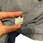 Flag and anthem blue plaid denim long sleeve button down shirt size xl Photo 6