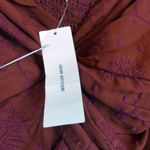 Urban Outfitters  Twist Front Crop Top Women XS Terra Cotta Embroidered Vneck $64 Photo 11