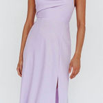 Selfie Leslie NWT Suki Front Split Lilac Midi Dress - XS Photo 0