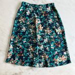 Van Heusen Vintage Floral Print Skirt Size 4 A-Line Midi Career Casual Photo 5