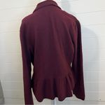 Apt. 9 Elegant Burgundy Women's Blazer 100% Wool XL Buttons Minimalist Photo 1