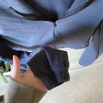 Pretty Little Thing Cropped Navy Half Zip Photo 1