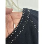 Nanette Lepore Black Gauzy Beaded Boho Witchy Long Sleeve Top Size Small Whimsigoth Indie Photo 5