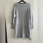 Gap NWT Old Navy Gray V-Neck Fitted Long Sleeve Sweater Dress Size Large Photo 2