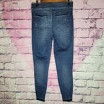 Spanx  DISTRESSED RAW ANKLE SKINNY PULL ON SHAPEWEAR JEANS JEGGINGS M Photo 1