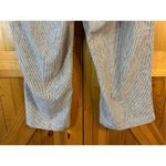 Christopher & Banks  Pants Linen Blend Cropped Women's Size 14 nwt Beige Striped Photo 4
