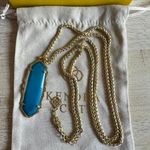 Kendra Scott Frances Agate Teal Necklace Photo 2