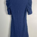 Free People Short Bodycon Lace Dress Women's XS Blue Storm Scoop Neck Photo 4