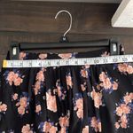 LA Hearts  Black Floral Mini Skirt With Lace Trim Size XS EUC Photo 4