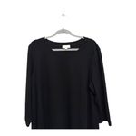 Loft Black Long Sleeve Shift Dress Business Casual Church Size XL Business Photo 1