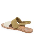 Sorel  Ella II‎ Slingback Leather Sandal, Comfort Shoe Olive Beige Size 10.5, NWT Photo 11