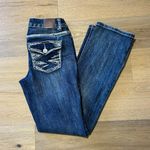 Maurice's size 2 bootcut straight jeans, bedazzled sequins Photo 3