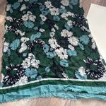 Paul Smith Floral Scarf Green Blue White Silk Blend Made in Italy Ethereal Photo 7