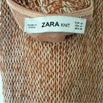 ZARA  Knit Burnt Orange Bodycon Slinky Beachwear Vacation Maxi Dress Size Medium Photo 5