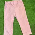 Old Navy Women's 8 Soft Baby Pink Cropped Capri Pixie Mid-rise Dress Pants Photo 0