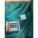 Vintage EVR by Rosso 100% Silk Paisley Bomber Jacket Green Size L 80s 90s Size L Photo 2