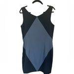 Women’s Abate Black and Gray Diamond Dress Size 12 Side Zip Knee Length Photo 2