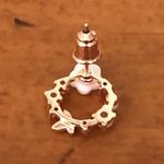 Ramla Rose Gold Crystal Pearl Flower Stud Earrings Dainty Butterfly Design NWOT Photo 6