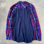 L'Agence L’AGENCE Denise Plaid Silk Flannel Button Down Shirt Photo 6
