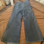 Derek Lam  wide flare leg dark denim jeans Photo 8