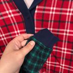 Lands' End Lands’ End Long Sleeve Serious Sweats Button Hoodie Women’s Size Medium 10 - 12 Photo 2