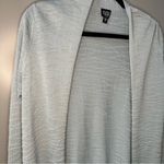 Eileen Fisher  Silk Open Front Cardigan Light Weight Blue Sweater Petite Small Photo 2