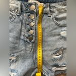 GB Gianni Bini Light Blue Distressed Jean Shorts Photo 3