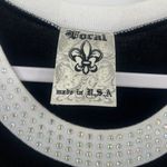 Vocal  Y2K Studded Bodycon Dress Sz XL Clubwear Glam Festival Knit USA Edgy Photo 8