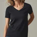 American Giant Classic V Neck T Shirt Black Made in USA Size M Size M Photo 0