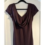 Michaelangelo  Burgandy Formal Party Elegant Drape Neck V-neck Back Size 6 Photo 6