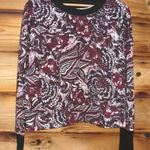 Joie NWOT
 Floral Cropped Sweatshirt Thumbholes Photo 0