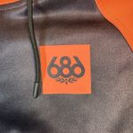 NWT 686 Bonded Fleece Pullover Hoodie Coral Black Women's XS Water Repellent Orange Photo 4