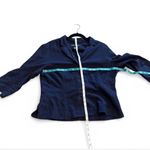 Norton Mcnaughton  Vintage Navy Blue Chambray Blazer Lightweight Linen Blend  10 Photo 6