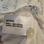 Gap NWOT  Women's White Blue Floral Ruffle Bottom Cami Size S Photo 3