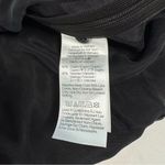 Madewell  Brushed Ruched-Front Top Black Size 00 Retro Casual Long Sleeve V Neck Photo 3