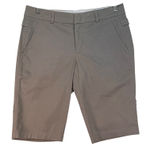 Vince Taupe Stretch Bermuda Shorts Adjustable Waist Tab Minimalist Size 4 Photo 0
