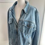 Harley Davidson Vintage 1990s Jean Jacket Women's Medium Wings Patchwork Blue Photo 2