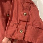 Anthropologie  Terracotta Button-Up Blouse short‎ sleeve medium Photo 3