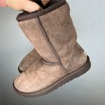 UGG Australia Classic Boots Chocolate Suede Sheepskin Lined Women US 6 Brown Photo 4
